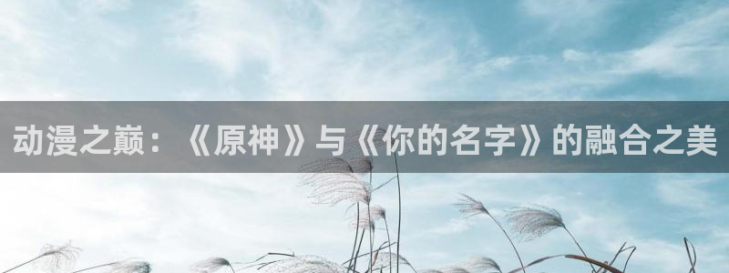 黑丝里番动漫：动漫之巅：《原神》与《你的名字》的融合之美