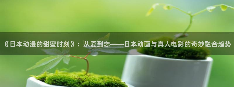 里番动漫高清：《日本动漫的甜蜜时刻》：从爱到恋——日本动画与真人电影的奇妙融合趋势